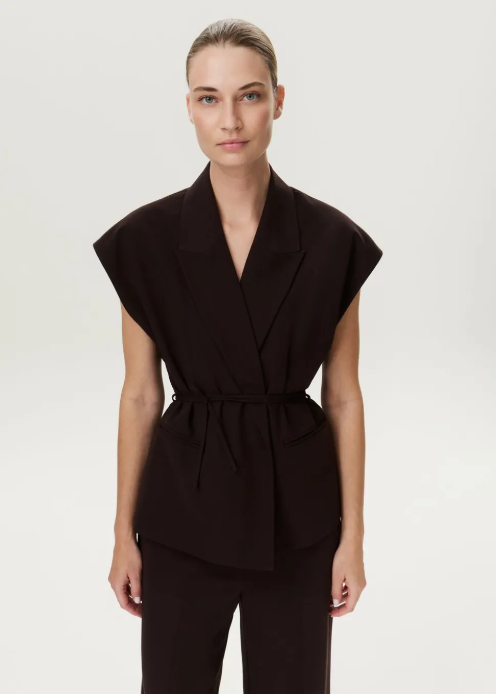 Mouwloze blazer gilet