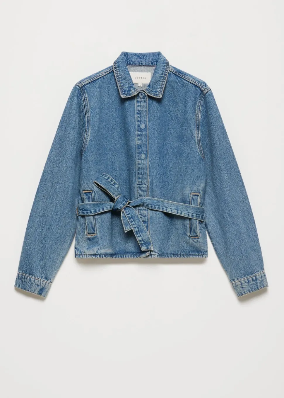 Oversized denim blouse