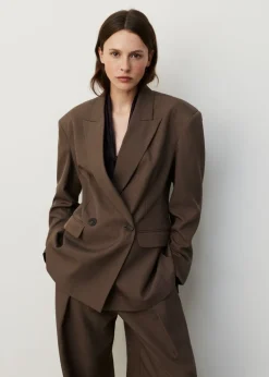 Oversized double-breasted blazer