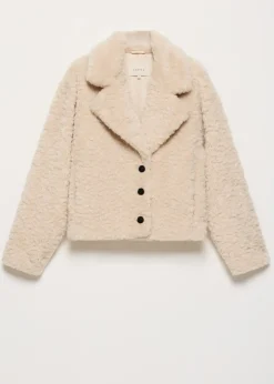 Oversized teddy jacket