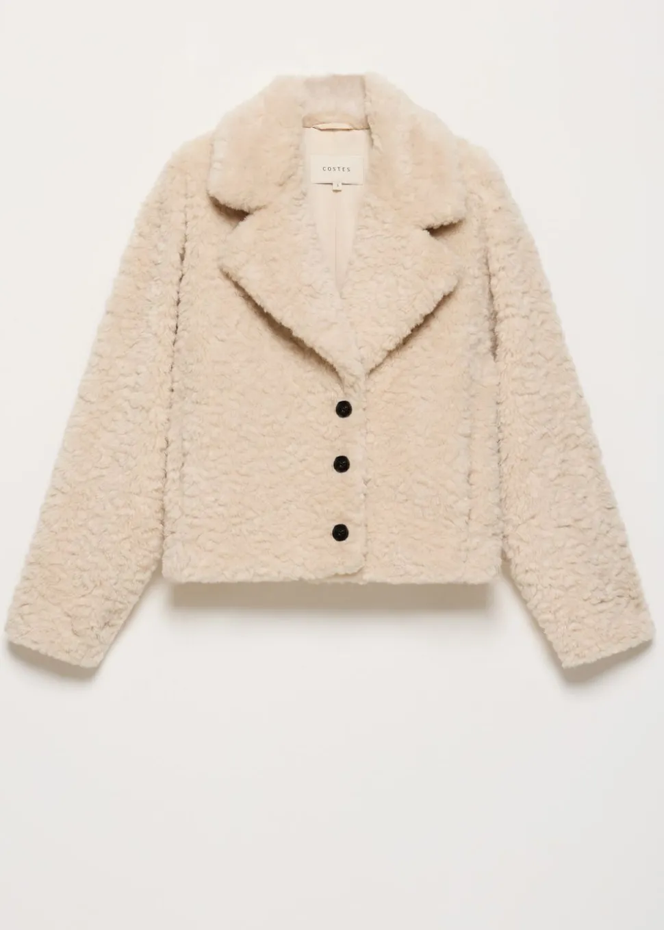 Oversized teddy jacket