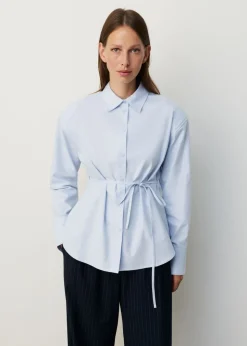 Padded oxford blouse