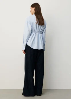 Padded oxford blouse