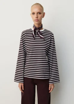 Padded strap longsleeve t-shirt