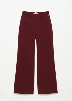 Pantalon met plooidetails