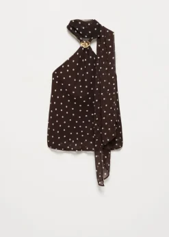 Polkadot haltertop
