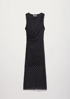 Polkadot mesh jurk
