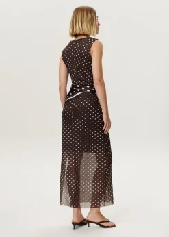 Polkadot mesh jurk
