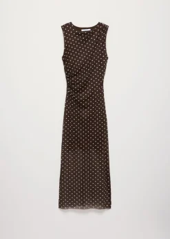 Polkadot mesh jurk
