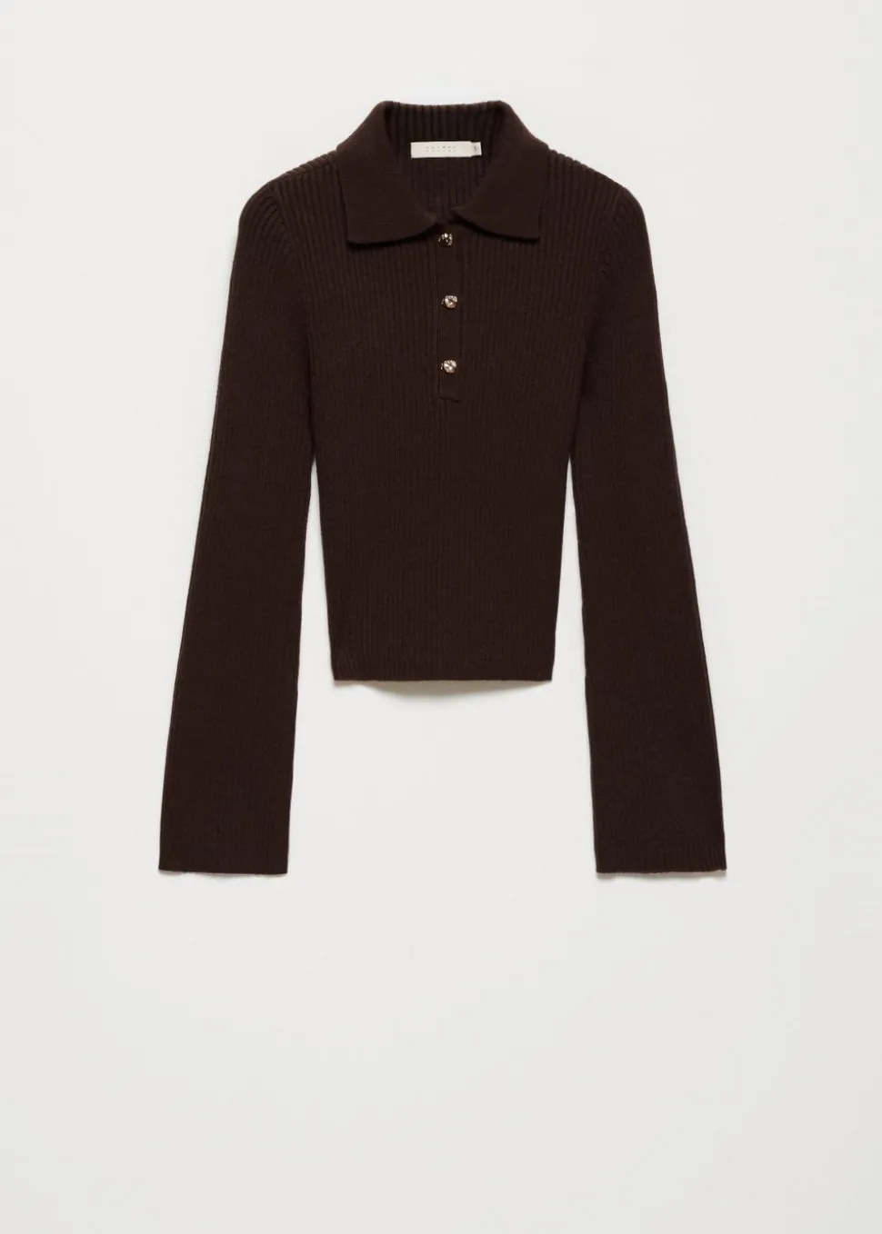 Polo trui met wijde mouwen