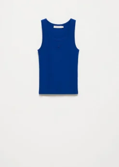 Rib singlet met logo