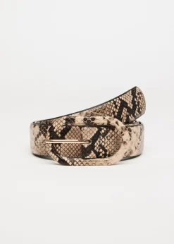 Riem met slangenprint