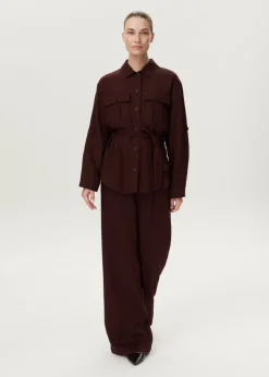 Safari blouse met ceintuur