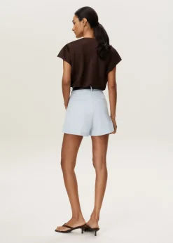 Satijnen drape top