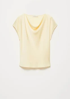 Satijnen drape top