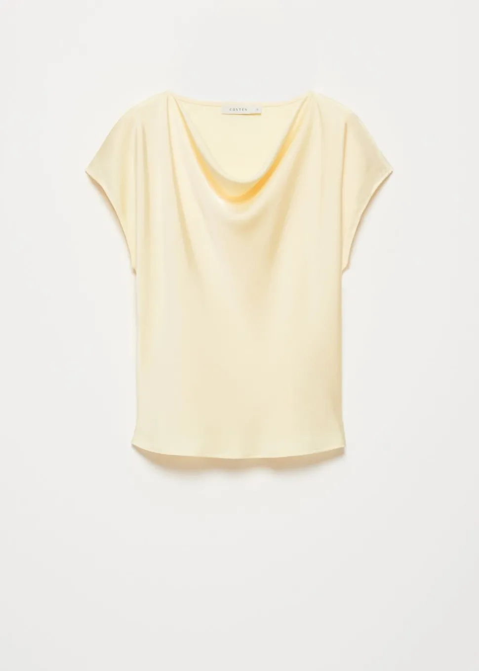 Satijnen drape top