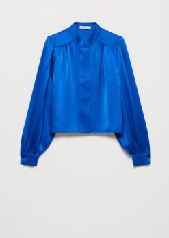 Satijnen flowy blouse