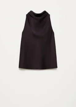 Satijnen halter top