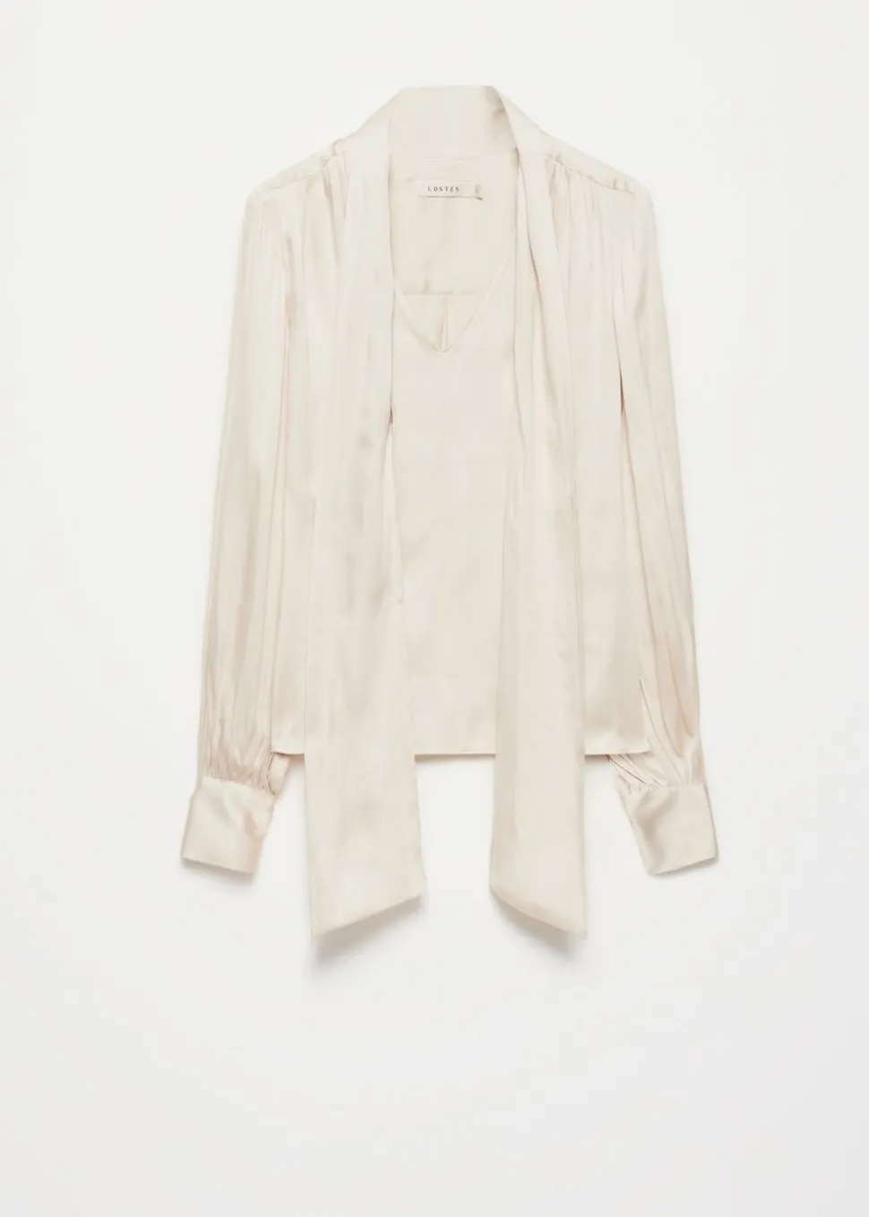 Satijnen Strikblouse