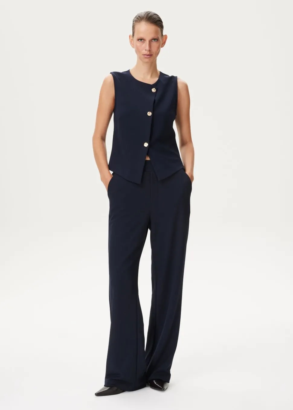 Scuba broek met wijde pijpen