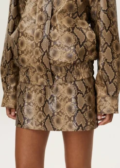Slangenprint mini rok