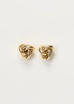 Studs oorbellen knoop