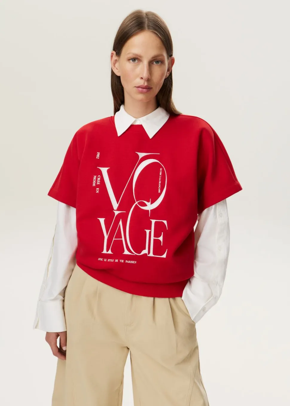 Sweater voyage print