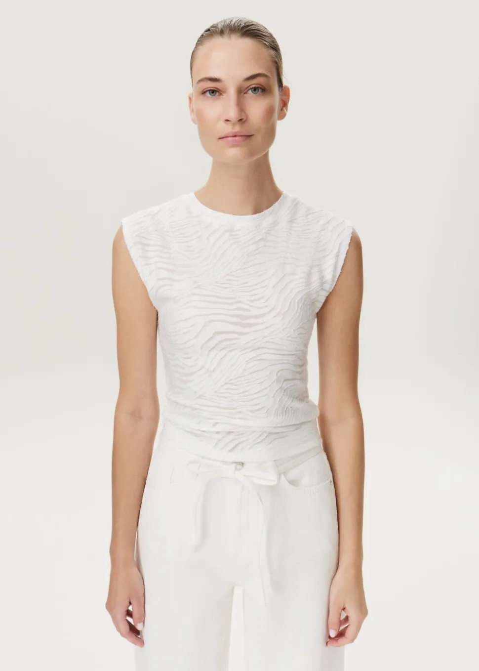 Top met textuur