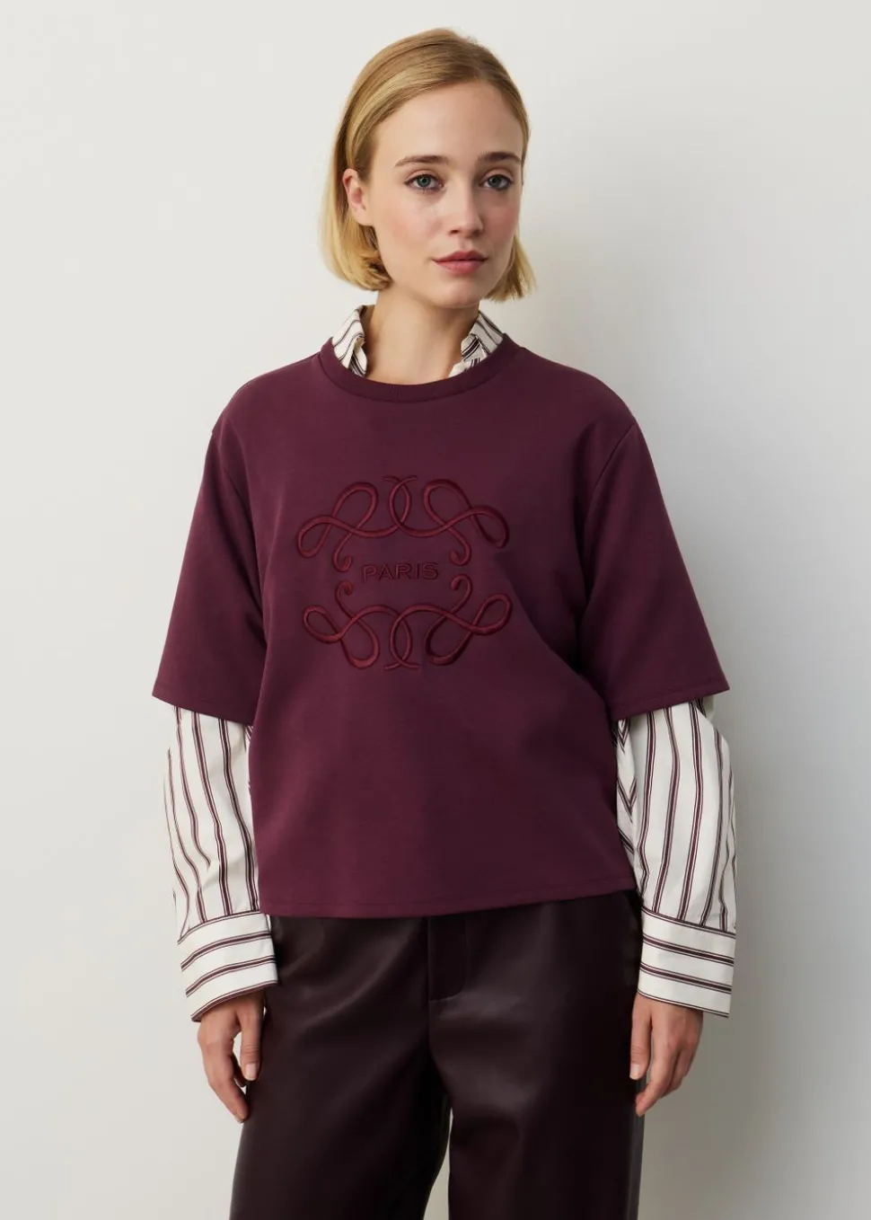 T-shirt met borduurwerk