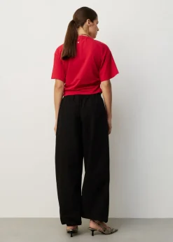 T-shirt met geplooide taille