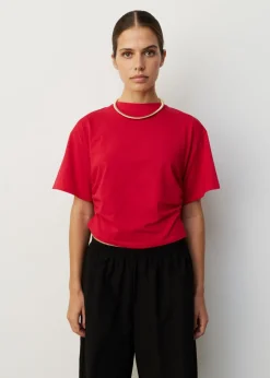T-shirt met geplooide taille
