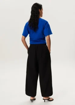 T-shirt met geplooide taille