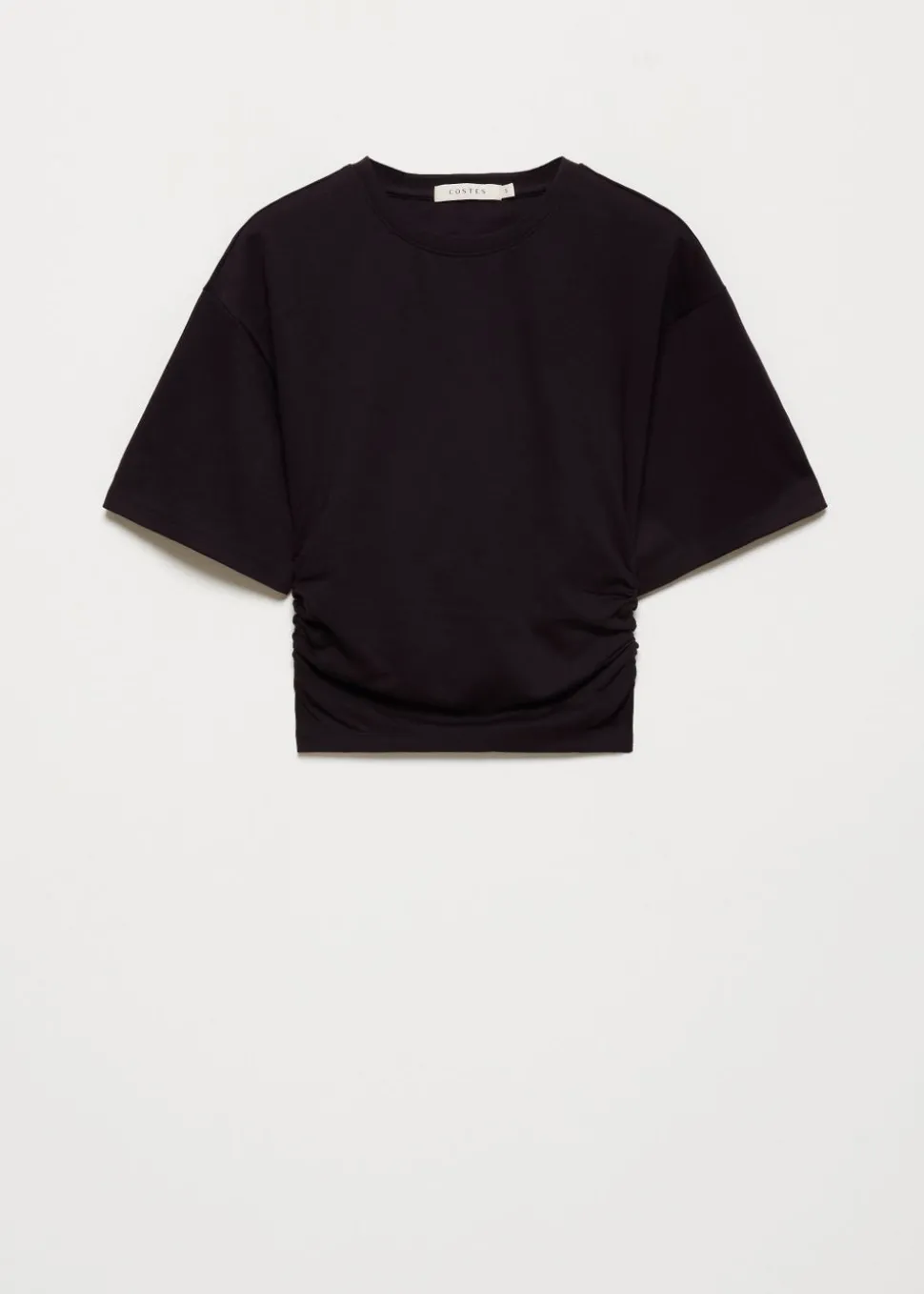 T-shirt met rijgplooien