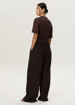 T-shirt met tailleplooi