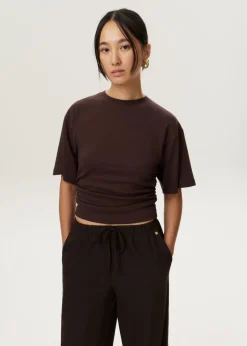 T-shirt met tailleplooi
