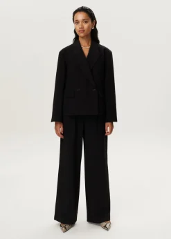 Twill boxy blazer